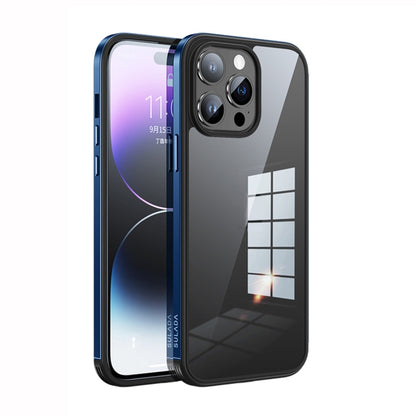 جراب هاتف SULADA بإطار معدني + زجاج نانو + TPU، لهاتف iPhone 14، وiPhone 14 Plus، وiPhone 14 Pro، وiPhone 14 Pro Max