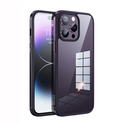 جراب هاتف SULADA بإطار معدني + زجاج نانو + TPU، لهاتف iPhone 14، وiPhone 14 Plus، وiPhone 14 Pro، وiPhone 14 Pro Max