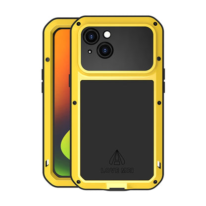 جراب هاتف معدني مقاوم للصدمات والماء والغبار من LOVE MEI، لهاتف iPhone 14، وiPhone 14 Plus، وiPhone 14 Pro، وiPhone 14 Pro Max