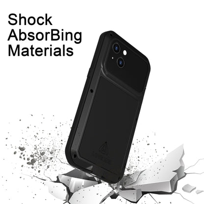جراب هاتف معدني مقاوم للصدمات والماء والغبار من LOVE MEI، لهاتف iPhone 14، وiPhone 14 Plus، وiPhone 14 Pro، وiPhone 14 Pro Max