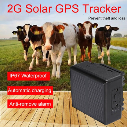 جهاز تتبع الماشية RF-V24 4G يعمل بنظام تحديد المواقع العالمي (GPS) بالطاقة الشمسية، مع ذاكرة 2G، وذاكرة 4G