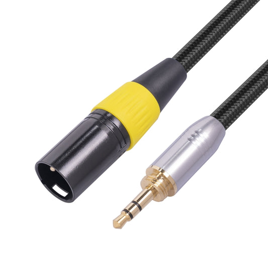 كابل صوت SB423K108-03 من 3.5 مم ذكر إلى 3 دبابيس XLR ذكر، الطول: 30 سم، من 3.5 مم إلى XLR