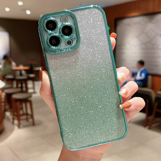 جراب هاتف TPU لامع شفاف بألوان متدرجة، مناسب لهاتف iPhone 11 Pro Max، وiPhone 11 Pro، وiPhone 11، وiPhone XS Max