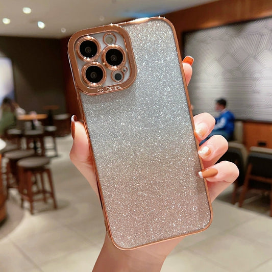 جراب هاتف TPU لامع شفاف بألوان متدرجة، مناسب لهاتف iPhone 14 Plus، وiPhone 14 Pro Max، وiPhone 14 Pro، وiPhone 14