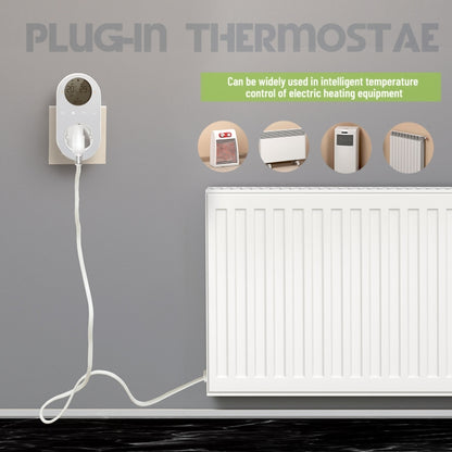 Plug-in LCD Thermostat, EU Plug