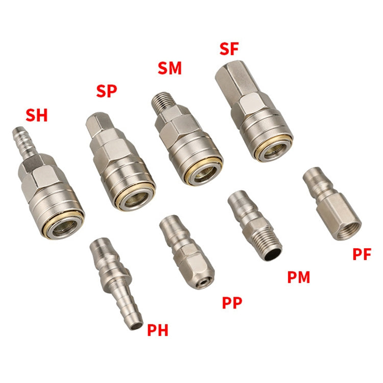 10pcs C-type Self-lock Pneumatic Quick Fitting Connector, PF-20, PH-20, PM-20, PP-20, SF-20, SH-20, SM-20, SP-20, PF-30, PH-30, PM-30, PP-30, SF-30, SH-30, SM-30, SP-30, PF-40, PH-40, PM-40, PP-40, SF-40, SH-40, SM-40, SP-40, SF+PF-20, SF+PF-30, SF+PF-...