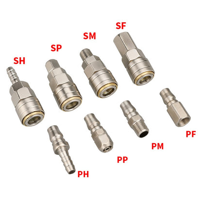 10pcs C-type Self-lock Pneumatic Quick Fitting Connector, PF-20, PH-20, PM-20, PP-20, SF-20, SH-20, SM-20, SP-20, PF-30, PH-30, PM-30, PP-30, SF-30, SH-30, SM-30, SP-30, PF-40, PH-40, PM-40, PP-40, SF-40, SH-40, SM-40, SP-40, SF+PF-20, SF+PF-30, SF+PF-...