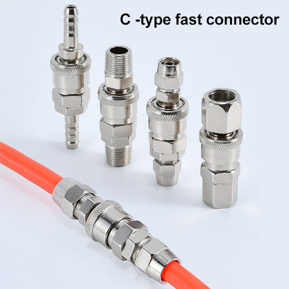 10pcs C-type Self-lock Air Tube Pneumatic Quick Fitting Connector, PF-20, PF-30, PF-40, PH-20, PH-30, PH-40, PM-20, PM-30, PM-40, PP-20, PP-30, PP-40, SF-20, SF-30, SF-40, SH-20, SH-30, SH-40, SM-20, SM-30, SM-40, SP-20, SP-30, SP-40, SF+PF-20, SF+PF-3...