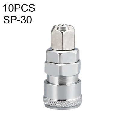 10pcs C-type Self-lock Air Tube Pneumatic Quick Fitting Connector, PF-20, PF-30, PF-40, PH-20, PH-30, PH-40, PM-20, PM-30, PM-40, PP-20, PP-30, PP-40, SF-20, SF-30, SF-40, SH-20, SH-30, SH-40, SM-20, SM-30, SM-40, SP-20, SP-30, SP-40, SF+PF-20, SF+PF-3...