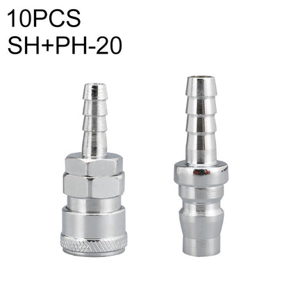 10pcs C-type Self-lock Air Tube Pneumatic Quick Fitting Connector, PF-20, PF-30, PF-40, PH-20, PH-30, PH-40, PM-20, PM-30, PM-40, PP-20, PP-30, PP-40, SF-20, SF-30, SF-40, SH-20, SH-30, SH-40, SM-20, SM-30, SM-40, SP-20, SP-30, SP-40, SF+PF-20, SF+PF-3...