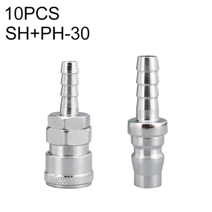 10pcs C-type Self-lock Air Tube Pneumatic Quick Fitting Connector, PF-20, PF-30, PF-40, PH-20, PH-30, PH-40, PM-20, PM-30, PM-40, PP-20, PP-30, PP-40, SF-20, SF-30, SF-40, SH-20, SH-30, SH-40, SM-20, SM-30, SM-40, SP-20, SP-30, SP-40, SF+PF-20, SF+PF-3...