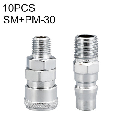 10pcs C-type Self-lock Air Tube Pneumatic Quick Fitting Connector, PF-20, PF-30, PF-40, PH-20, PH-30, PH-40, PM-20, PM-30, PM-40, PP-20, PP-30, PP-40, SF-20, SF-30, SF-40, SH-20, SH-30, SH-40, SM-20, SM-30, SM-40, SP-20, SP-30, SP-40, SF+PF-20, SF+PF-3...