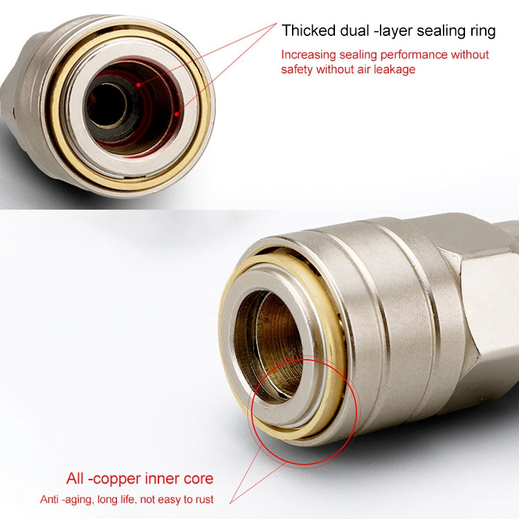C-type Self-lock Pneumatic Components, Two Way, Triplet, Two Way G1/2, Triplet G1/2