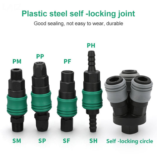 10pcs Plastic Steel C-type Self-lock Pneumatic Components, SF+PF-20, SF+PF-30, SF+PF-40, SH+PH-20, SH+PH-30, SH+PH-40, SM+PM-20, SM+PM-30, SM+PM-40, SP+PP-20, SP+PP-30, SP+PP-40, Round Triplet