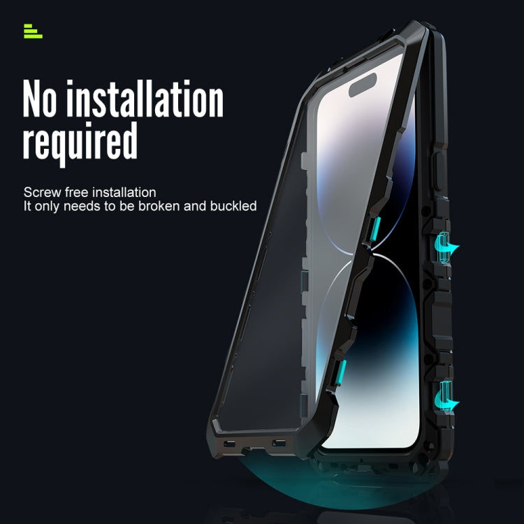 جراب هاتف R-JUST مقاوم للماء والغبار والصدمات، لهاتف iPhone 14 Pro Max، وiPhone 14 Pro، وiPhone 14 Plus، وiPhone 14