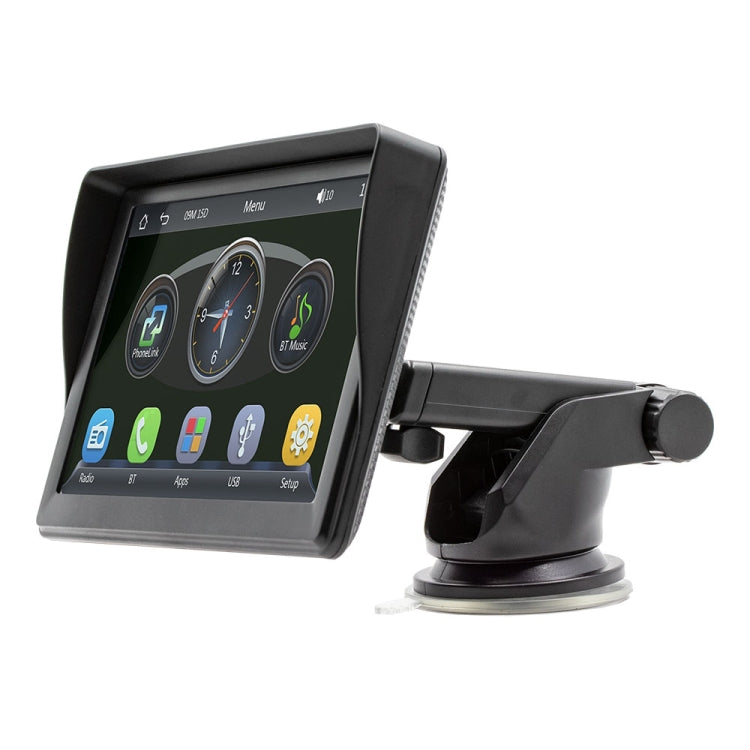 مشغل وسائط متعددة لاسلكي CarPlay مقاس 7 بوصات بدقة 1080 بكسل وشاشة لمس IPS وMP5 وشاشة بلوتوث، B600W