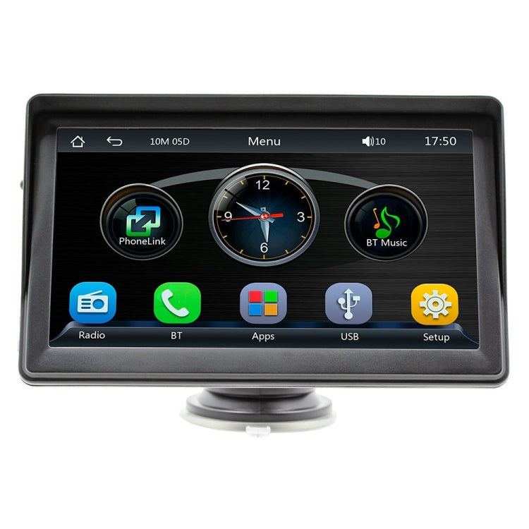 مشغل وسائط متعددة لاسلكي CarPlay مقاس 7 بوصات بدقة 1080 بكسل وشاشة لمس IPS وMP5 وشاشة بلوتوث، B600W