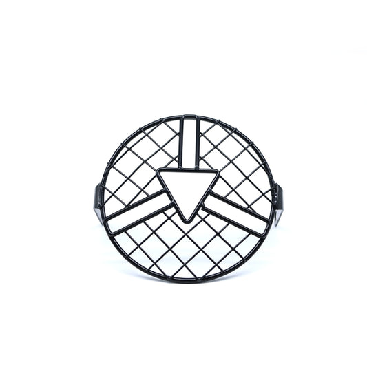 Motorcycle Headlight Arrowhead Grill Guard Retro Round Lamp Grill Cover, Arrowhead Grill Guard