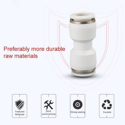 PU-12 LAIZE 2pcs PU Straight Pneumatic Quick Fitting Connector, PU-4 (10pcs), PU-6 (10pcs), PU-8 (10pcs), PU-10 (10pcs), PU-12 (2pcs), PU-16 (2pcs)