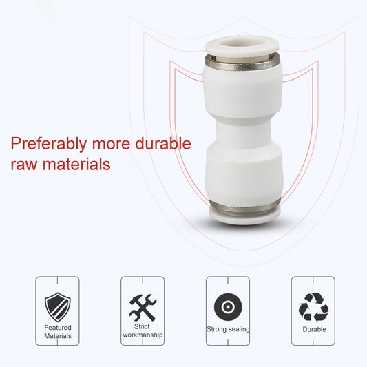 PU-12 LAIZE 2pcs PU Straight Pneumatic Quick Fitting Connector, PU-4 (10pcs), PU-6 (10pcs), PU-8 (10pcs), PU-10 (10pcs), PU-12 (2pcs), PU-16 (2pcs)