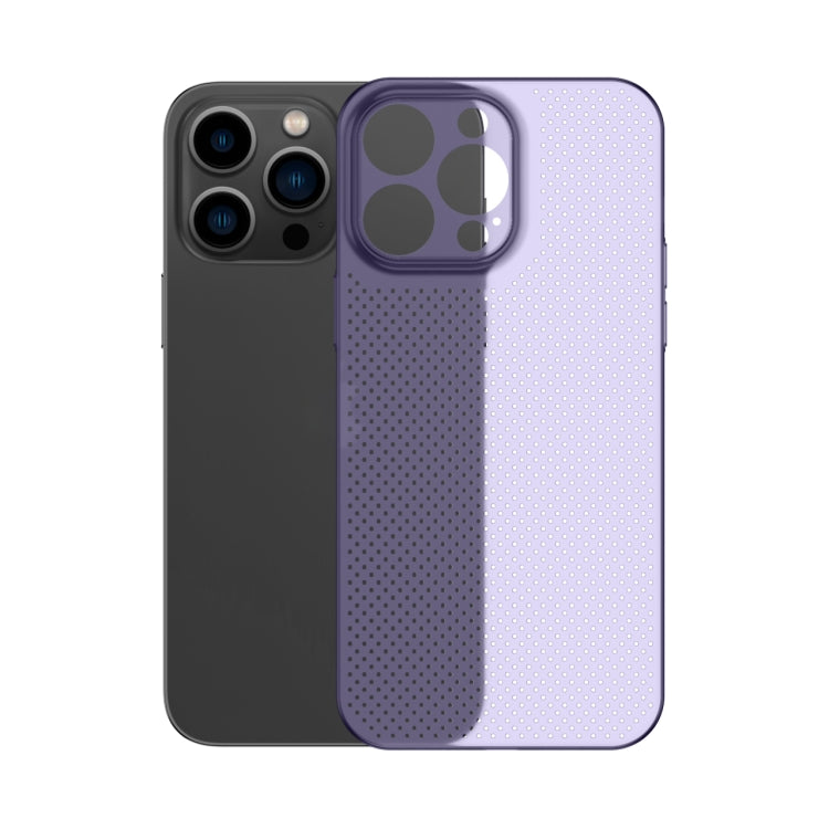جراب هاتف مجوف بتصميم قرص العسل مع خاصية تبديد الحرارة، مناسب لأجهزة iPhone 14 وiPhone 14 Plus وiPhone 14 Pro وiPhone 14 Pro Max