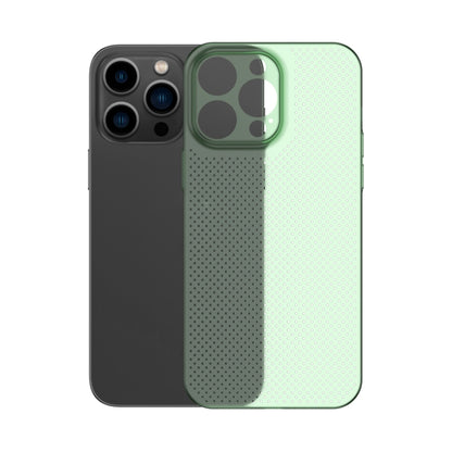 جراب هاتف مجوف بتصميم قرص العسل مع خاصية تبديد الحرارة، مناسب لأجهزة iPhone 14 وiPhone 14 Plus وiPhone 14 Pro وiPhone 14 Pro Max