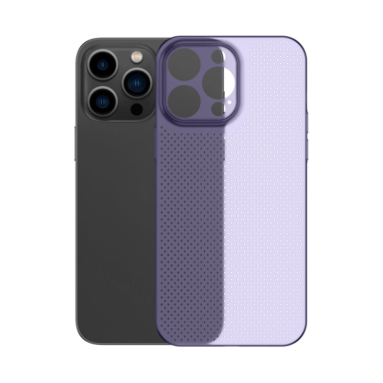 جراب هاتف مجوف بتصميم قرص العسل مع خاصية تبديد الحرارة، مناسب لأجهزة iPhone 14 وiPhone 14 Plus وiPhone 14 Pro وiPhone 14 Pro Max