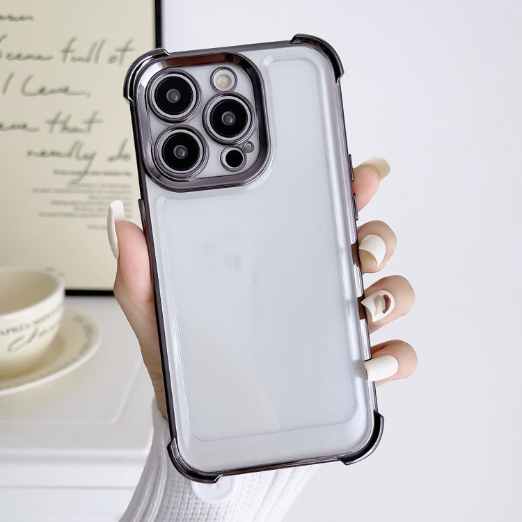 جراب هاتف فضائي مقاوم للصدمات بأربع زوايا مطلي بالكهرباء، مناسب لهاتف iPhone 11 Pro