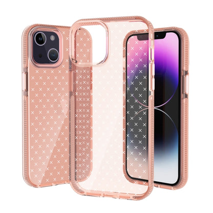 جراب هاتف شفاف من مادة TPU بنمط شبكي، مناسب لأجهزة iPhone 14 وiPhone 14 Plus وiPhone 14 Pro وiPhone 14 Pro Max