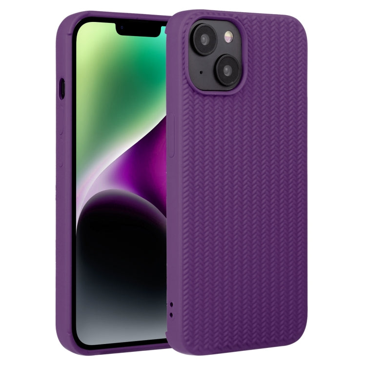 جراب هاتف من السيليكون بنسيج منسوج، مناسب لأجهزة iPhone 14 وiPhone 14 Plus وiPhone 14 Pro وiPhone 14 Pro Max وiPhone 13
