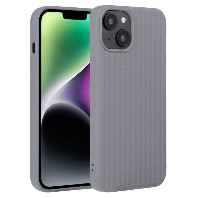 جراب هاتف من السيليكون بنسيج منسوج، مناسب لأجهزة iPhone 14 وiPhone 14 Plus وiPhone 14 Pro وiPhone 14 Pro Max وiPhone 13