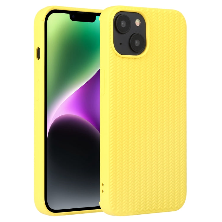 جراب هاتف من السيليكون بنسيج منسوج، مناسب لأجهزة iPhone 14 وiPhone 14 Plus وiPhone 14 Pro وiPhone 14 Pro Max وiPhone 13
