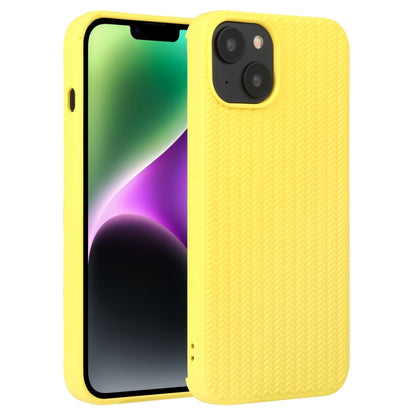 جراب هاتف من السيليكون بنسيج منسوج، مناسب لأجهزة iPhone 14 وiPhone 14 Plus وiPhone 14 Pro وiPhone 14 Pro Max وiPhone 13