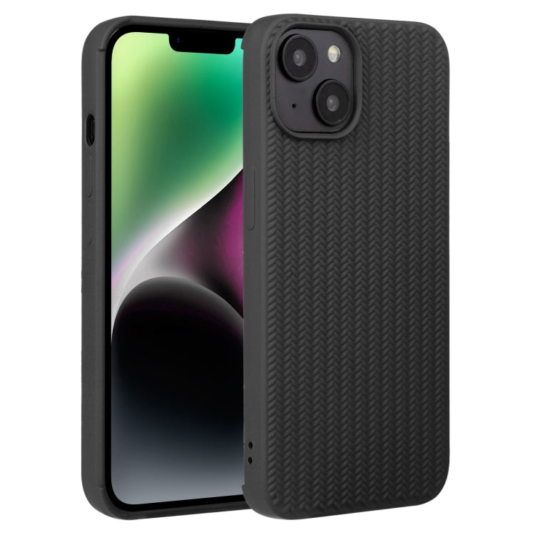 جراب هاتف من السيليكون بنسيج منسوج، مناسب لأجهزة iPhone 14 وiPhone 14 Plus وiPhone 14 Pro وiPhone 14 Pro Max وiPhone 13