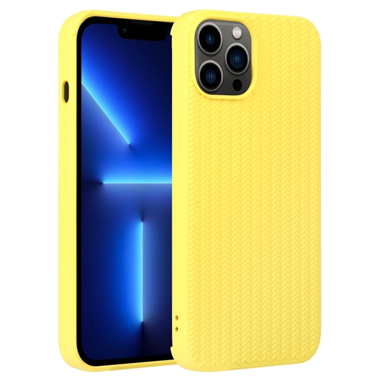 جراب هاتف من السيليكون بنسيج منسوج، لهاتف iPhone 13 Pro، وiPhone 13 Pro Max، وiPhone 12، وiPhone 12 Pro، وiPhone 12 Pro Max