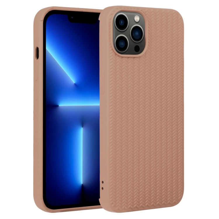 جراب هاتف من السيليكون بنسيج منسوج، لهاتف iPhone 13 Pro، وiPhone 13 Pro Max، وiPhone 12، وiPhone 12 Pro، وiPhone 12 Pro Max