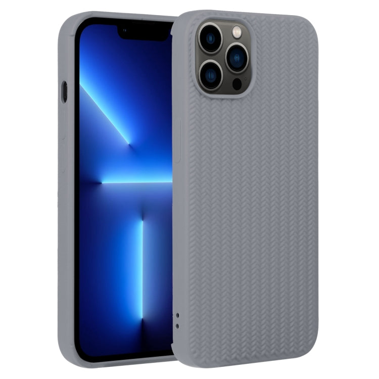 جراب هاتف من السيليكون بنسيج منسوج، لهاتف iPhone 13 Pro، وiPhone 13 Pro Max، وiPhone 12، وiPhone 12 Pro، وiPhone 12 Pro Max