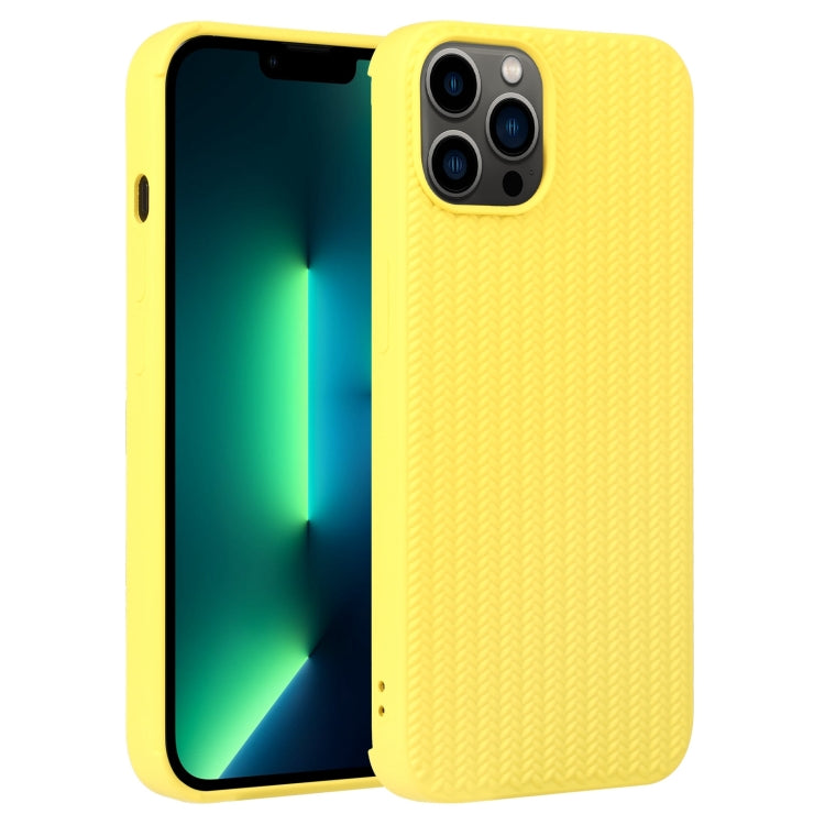 جراب هاتف من السيليكون بنسيج منسوج، لهاتف iPhone 13 Pro، وiPhone 13 Pro Max، وiPhone 12، وiPhone 12 Pro، وiPhone 12 Pro Max