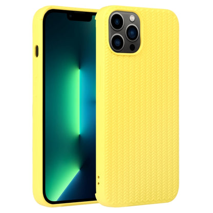 جراب هاتف من السيليكون بنسيج منسوج، لهاتف iPhone 13 Pro، وiPhone 13 Pro Max، وiPhone 12، وiPhone 12 Pro، وiPhone 12 Pro Max