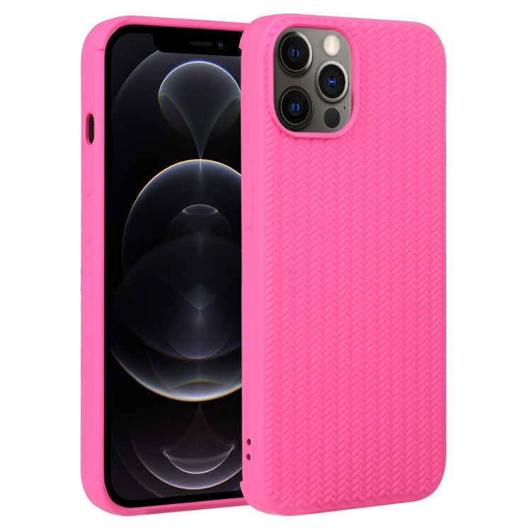 جراب هاتف من السيليكون بنسيج منسوج، لهاتف iPhone 13 Pro، وiPhone 13 Pro Max، وiPhone 12، وiPhone 12 Pro، وiPhone 12 Pro Max