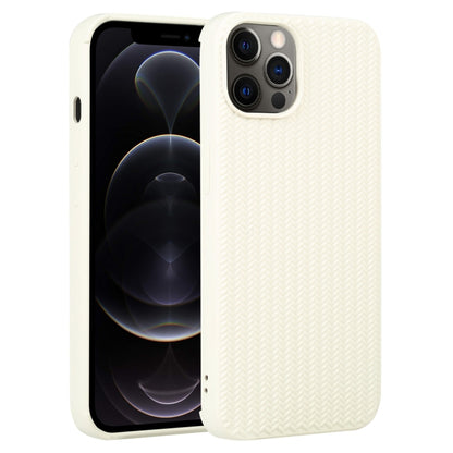 جراب هاتف من السيليكون بنسيج منسوج، لهاتف iPhone 13 Pro، وiPhone 13 Pro Max، وiPhone 12، وiPhone 12 Pro، وiPhone 12 Pro Max