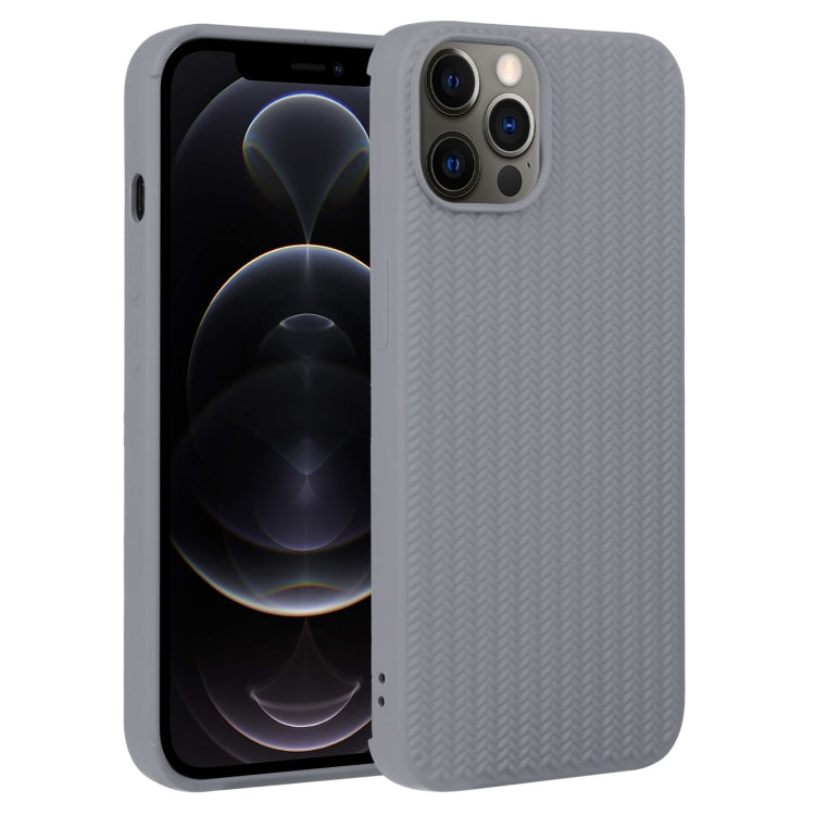 جراب هاتف من السيليكون بنسيج منسوج، لهاتف iPhone 13 Pro، وiPhone 13 Pro Max، وiPhone 12، وiPhone 12 Pro، وiPhone 12 Pro Max