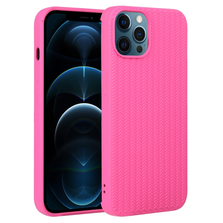 جراب هاتف من السيليكون بنسيج منسوج، لهاتف iPhone 13 Pro، وiPhone 13 Pro Max، وiPhone 12، وiPhone 12 Pro، وiPhone 12 Pro Max