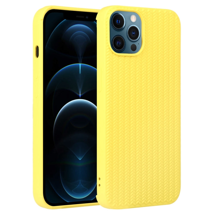 جراب هاتف من السيليكون بنسيج منسوج، لهاتف iPhone 13 Pro، وiPhone 13 Pro Max، وiPhone 12، وiPhone 12 Pro، وiPhone 12 Pro Max