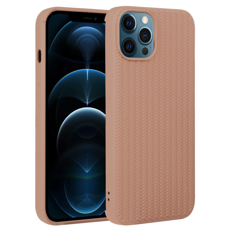 جراب هاتف من السيليكون بنسيج منسوج، لهاتف iPhone 13 Pro، وiPhone 13 Pro Max، وiPhone 12، وiPhone 12 Pro، وiPhone 12 Pro Max