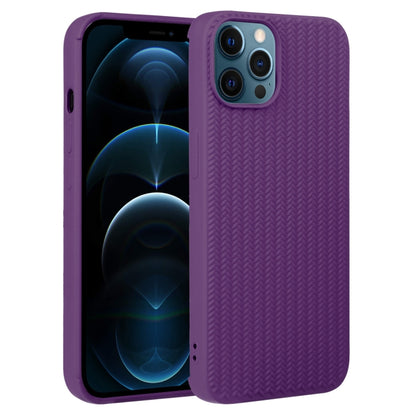 جراب هاتف من السيليكون بنسيج منسوج، لهاتف iPhone 13 Pro، وiPhone 13 Pro Max، وiPhone 12، وiPhone 12 Pro، وiPhone 12 Pro Max