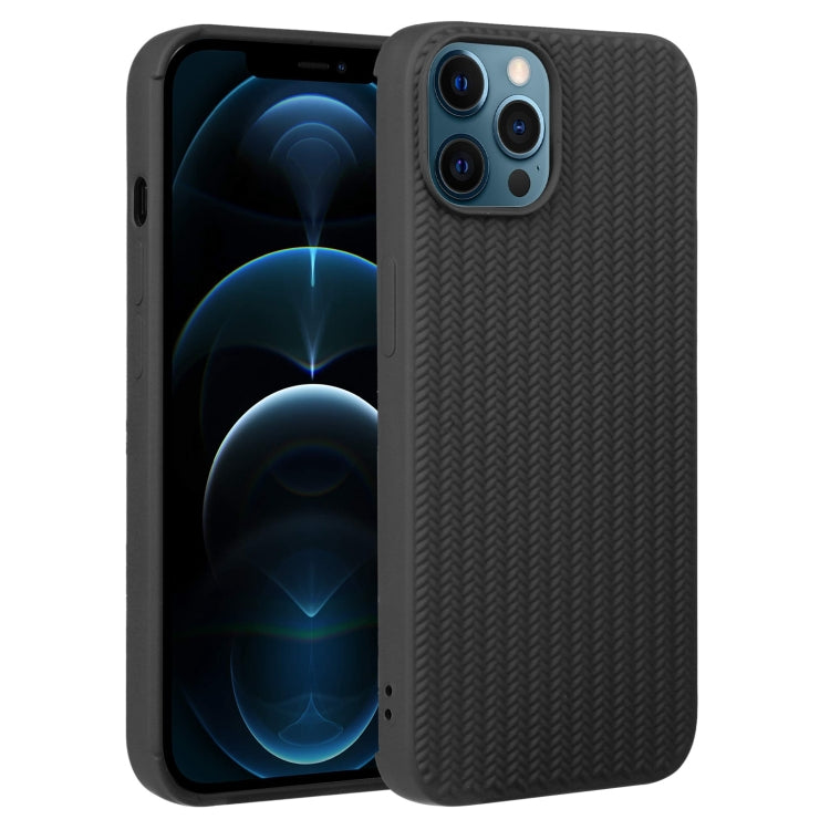 جراب هاتف من السيليكون بنسيج منسوج، لهاتف iPhone 13 Pro، وiPhone 13 Pro Max، وiPhone 12، وiPhone 12 Pro، وiPhone 12 Pro Max