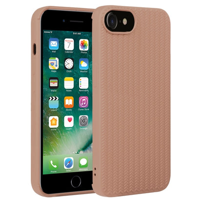 جراب هاتف من السيليكون بنسيج منسوج، لهاتف iPhone SE 2022 / SE 2020 / 7 / 8، لهاتف iPhone 7 Plus / 8 Plus