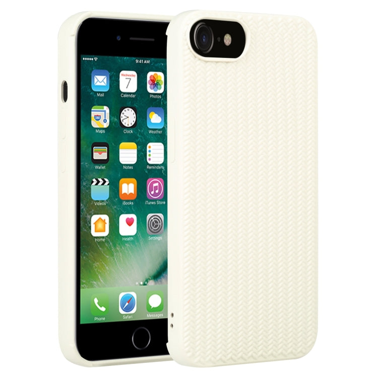 جراب هاتف من السيليكون بنسيج منسوج، لهاتف iPhone SE 2022 / SE 2020 / 7 / 8، لهاتف iPhone 7 Plus / 8 Plus