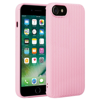 جراب هاتف من السيليكون بنسيج منسوج، لهاتف iPhone SE 2022 / SE 2020 / 7 / 8، لهاتف iPhone 7 Plus / 8 Plus